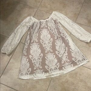 COPY - FOR LOVE & LEMON 🍋 Elegant Lace Overlay Dress